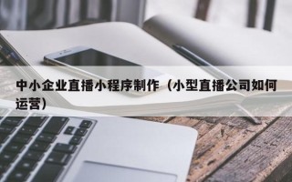 泸州中小企业直播小程序制作（小型直播公司如何运营）